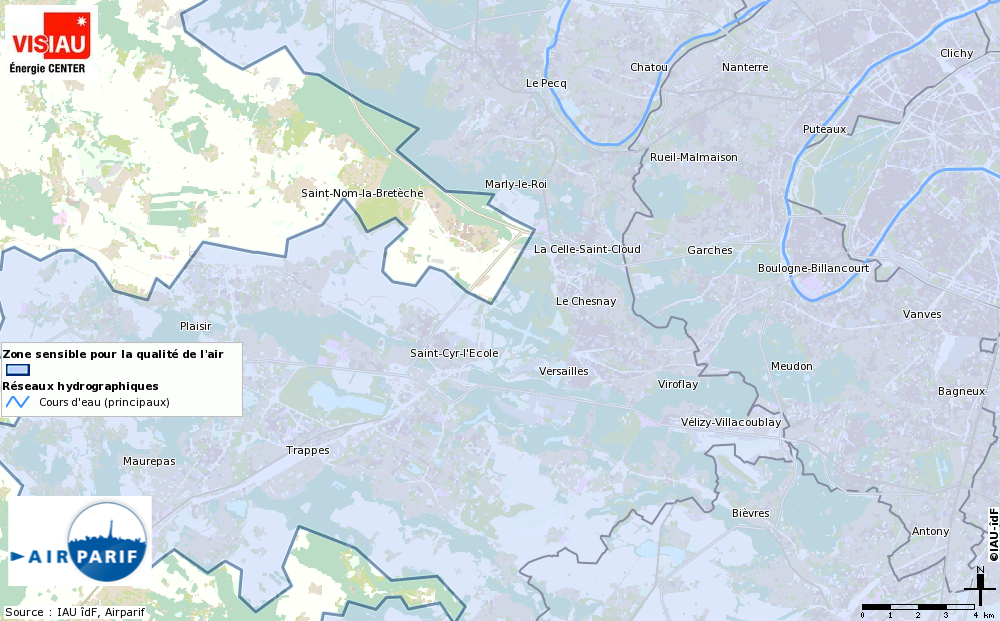 Carte de la zone sensible PPA