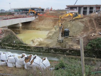 Travaux station d'épuration